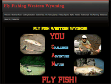 Tablet Screenshot of flyfishingwesternwyoming.com